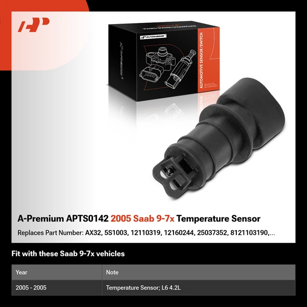 A-Premium APTS0142 2005 Saab 9-7x Temperature Sensor