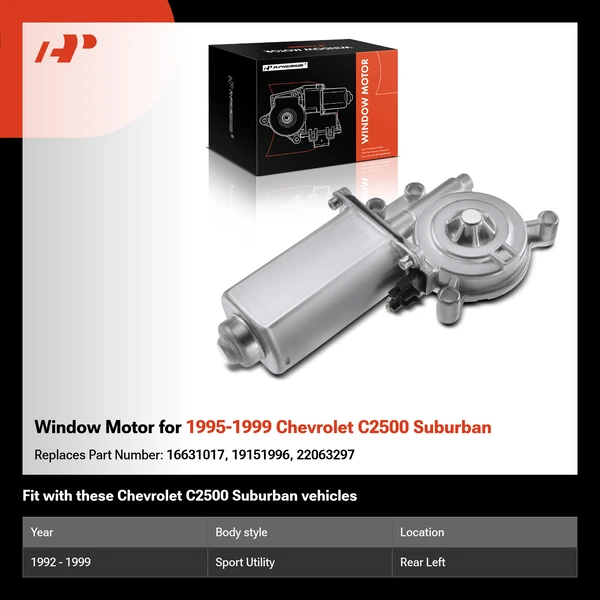Window Motor for 1995-1999 Chevrolet C2500 Suburban