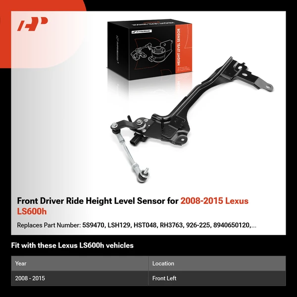 Front Driver Ride Height Level Sensor for 2008-2015 Lexus LS600h