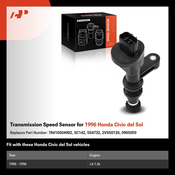 Transmission Speed Sensor for 1996 Honda Civic del Sol