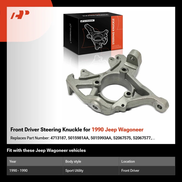 Front Driver Steering Knuckle for 1990 Jeep Wagoneer