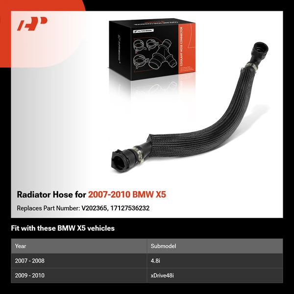 Radiator Hose for 2007-2010 BMW X5