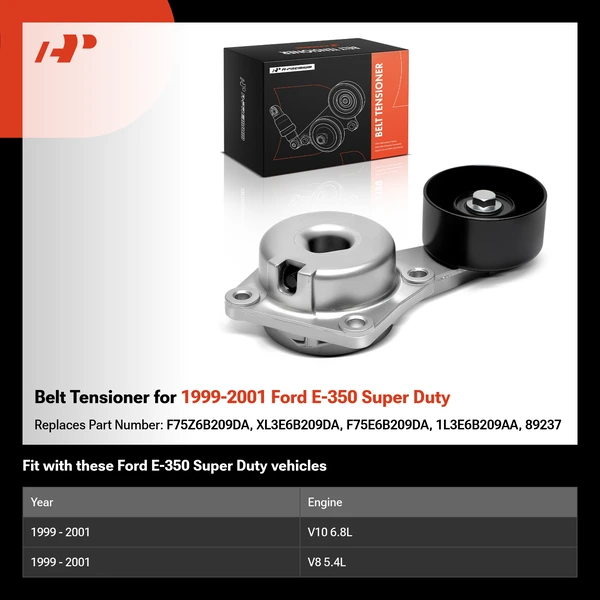 Belt Tensioner for 1999-2001 Ford E-350 Super Duty