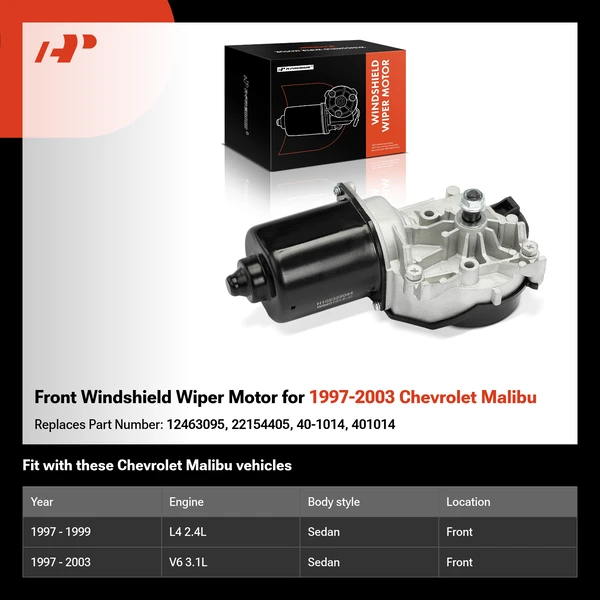 Front Windshield Wiper Motor for 1997-2003 Chevrolet Malibu