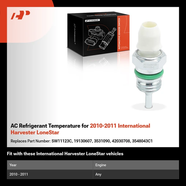 AC Refrigerant Temperature for 2010-2011 International Harvester LoneStar