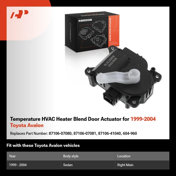 Temperature HVAC Heater Blend Door Actuator for 1999-2004 Toyota Avalon