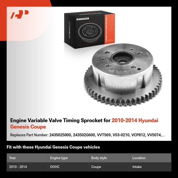 Engine Variable Valve Timing Sprocket for 2010-2014 Hyundai Genesis Coupe
