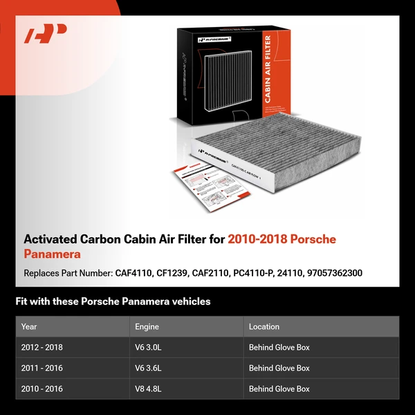 Cabin Air Filter with Activated Carbon for 2010-2018 Porsche Panamera