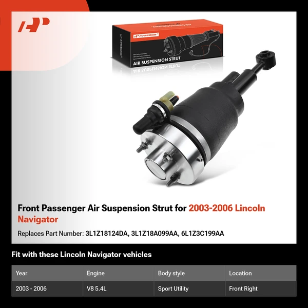 Front Passenger Air Suspension Strut for 2003-2006 Lincoln Navigator