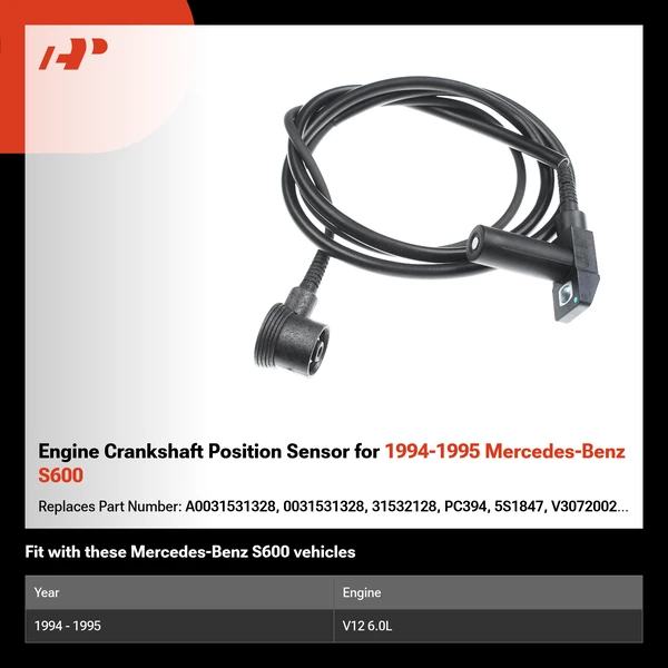 Engine Crankshaft Position Sensor for 1994-1995 Mercedes-Benz S600