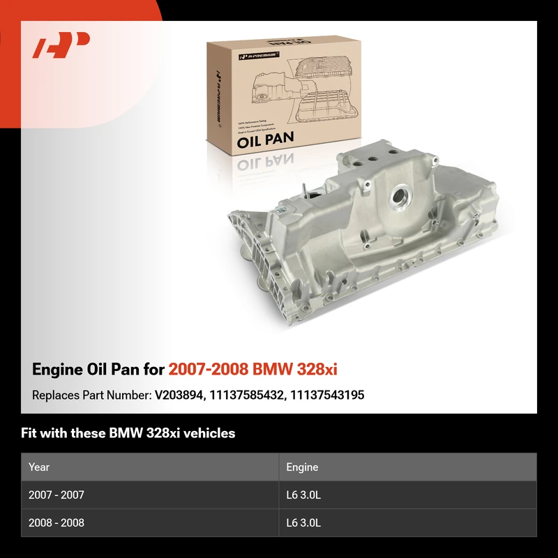 Engine Oil Pan for 2007-2008 BMW 328xi