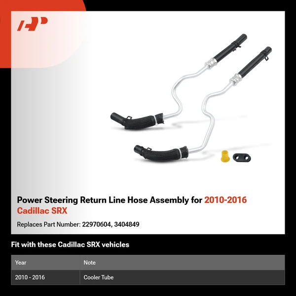 Power Steering Return Line Hose Assembly for 2010-2016 Cadillac SRX
