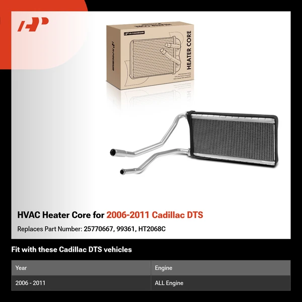 HVAC Heater Core for 2006-2011 Cadillac DTS