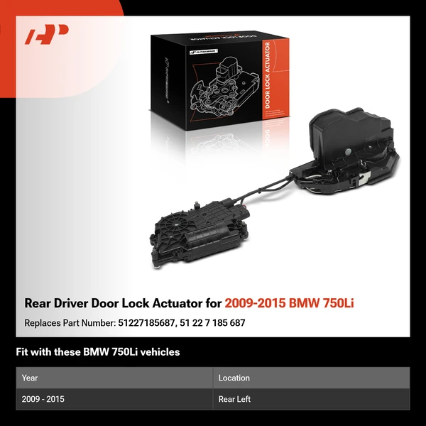 Rear Driver Door Lock Actuator for 2009-2015 BMW 750Li