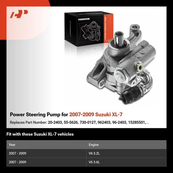 Power Steering Pump for 2007-2009 Suzuki XL-7