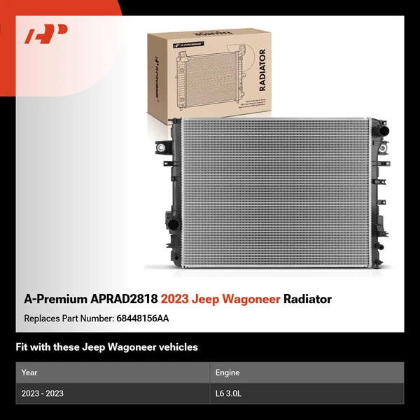 A-Premium APRAD2818 2023 Jeep Wagoneer Radiator