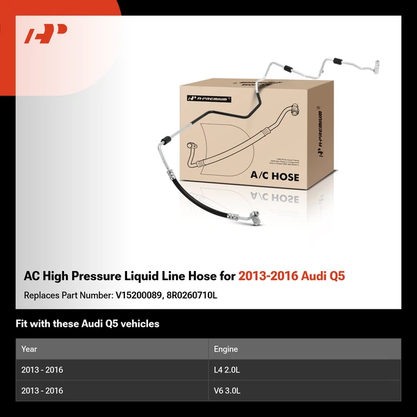 AC High Pressure Liquid Line Hose for 2013-2016 Audi Q5