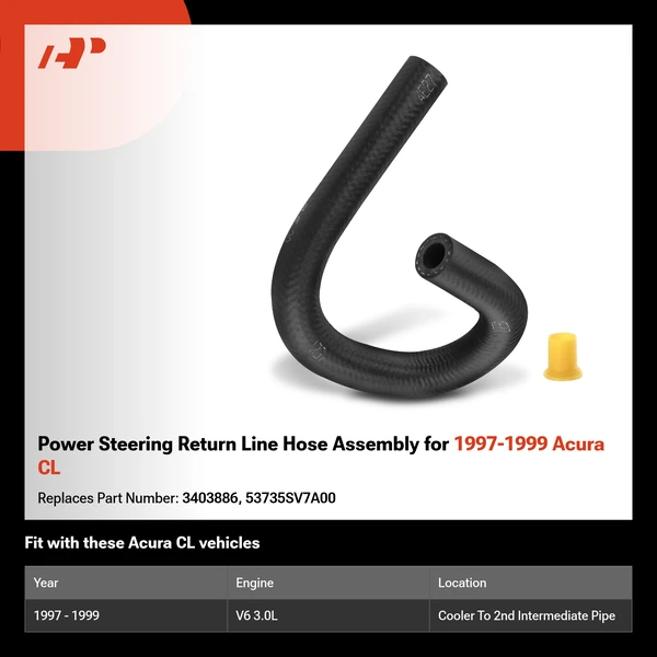 Power Steering Return Line Hose Assembly for 1997-1999 Acura CL