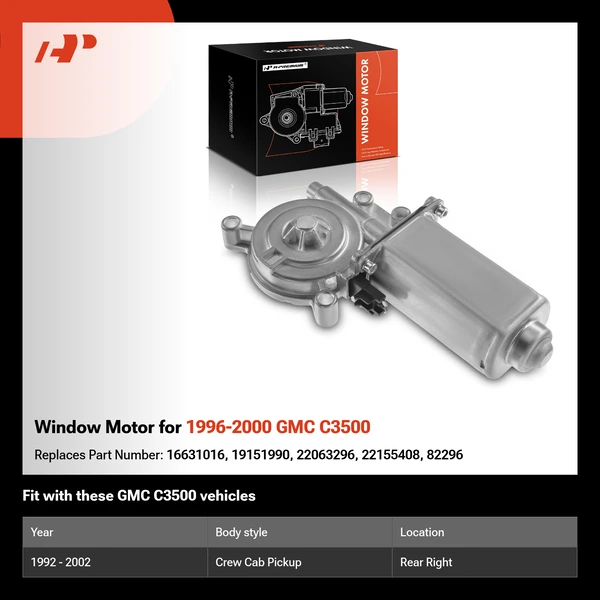Window Motor for 1996-2000 GMC C3500