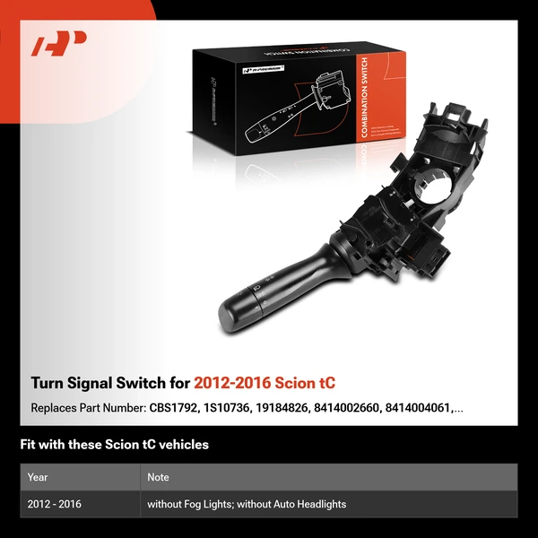 Turn Signal Switch for 2012-2016 Scion tC