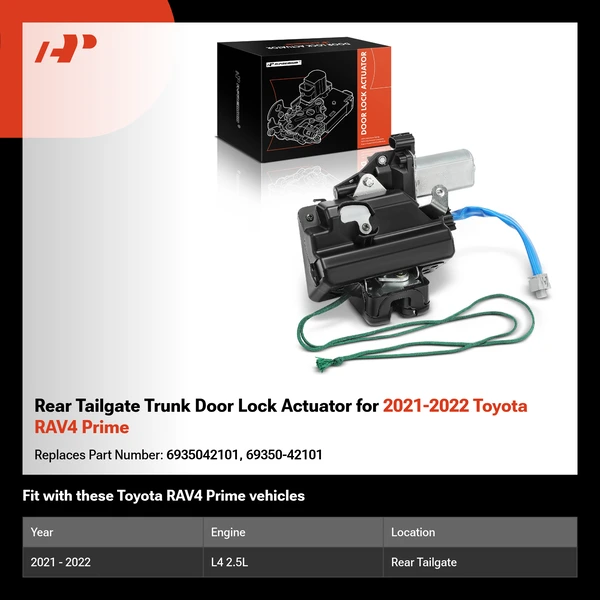 Rear Tailgate Trunk Door Lock Actuator for 2021-2022 Toyota RAV4 Prime