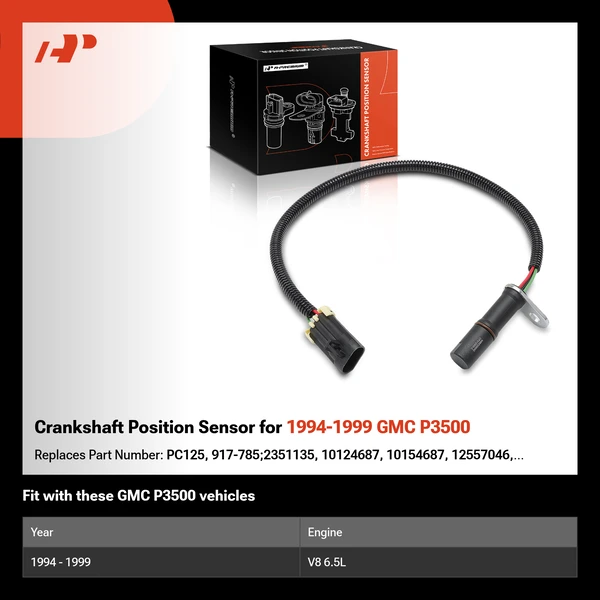 Crankshaft Position Sensor for 1994-1999 GMC P3500