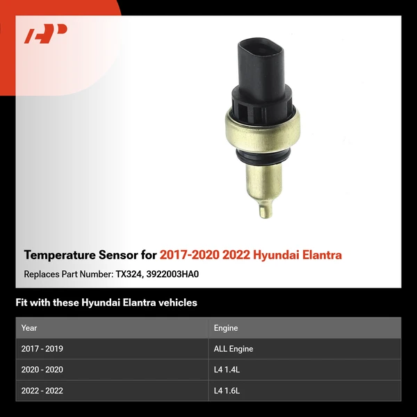 Temperature Sensor for 2017-2020 2022 Hyundai Elantra