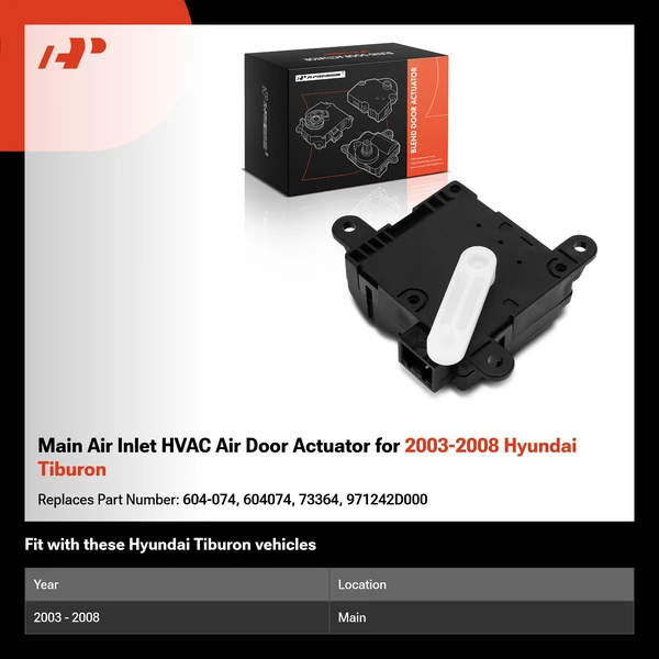 Main Air Inlet HVAC Air Door Actuator for 2003-2008 Hyundai Tiburon