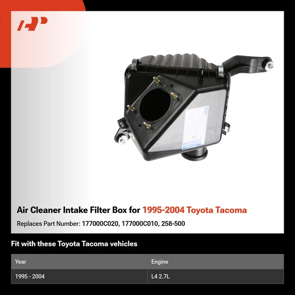 Air Cleaner Intake Filter Box for 1995-2004 Toyota Tacoma