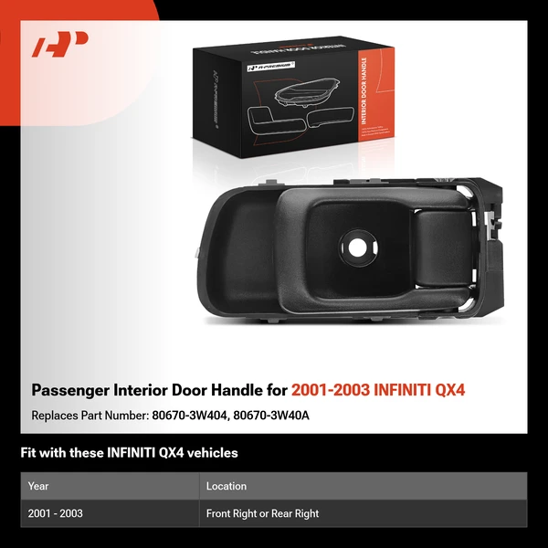 Passenger Interior Door Handle for 2001-2003 INFINITI QX4