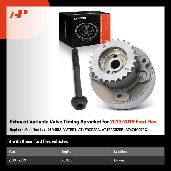 Exhaust Variable Valve Timing Sprocket for 2013-2019 Ford Flex