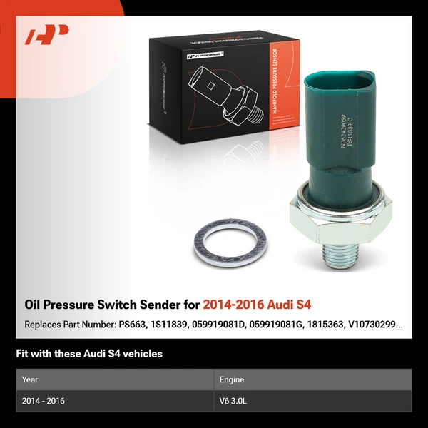 Oil Pressure Switch Sender for 2014-2016 Audi S4