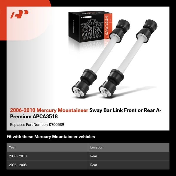 2006-2010 Mercury Mountaineer Sway Bar Link Front or Rear A-Premium APCA3518