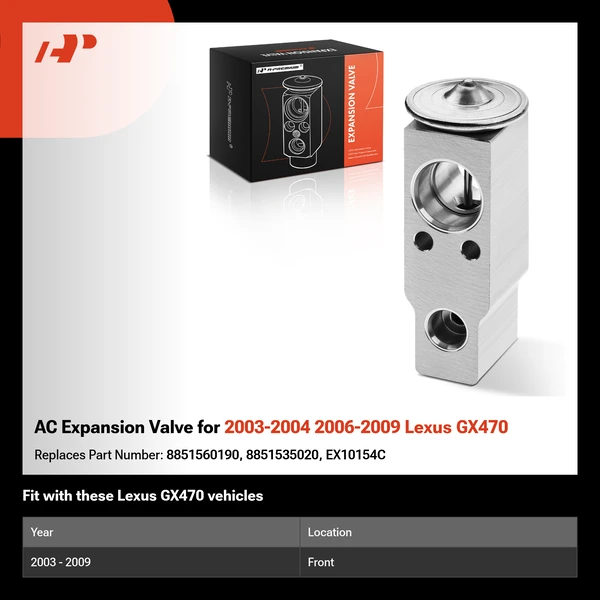 AC Expansion Valve for 2003-2004 2006-2009 Lexus GX470