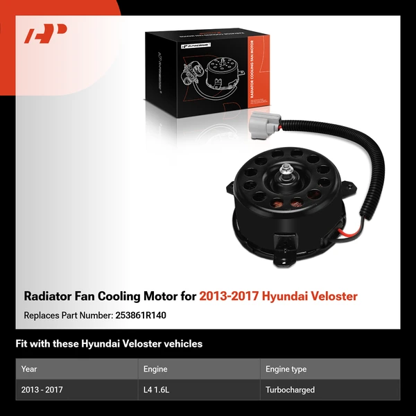 Radiator Fan Cooling Motor for 2013-2017 Hyundai Veloster