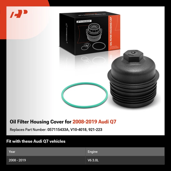 Oil Filter Housing Cover for 2008-2019 Audi Q7