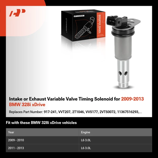 Intake or Exhaust Variable Valve Timing Solenoid for 2009-2013 BMW 328i xDrive