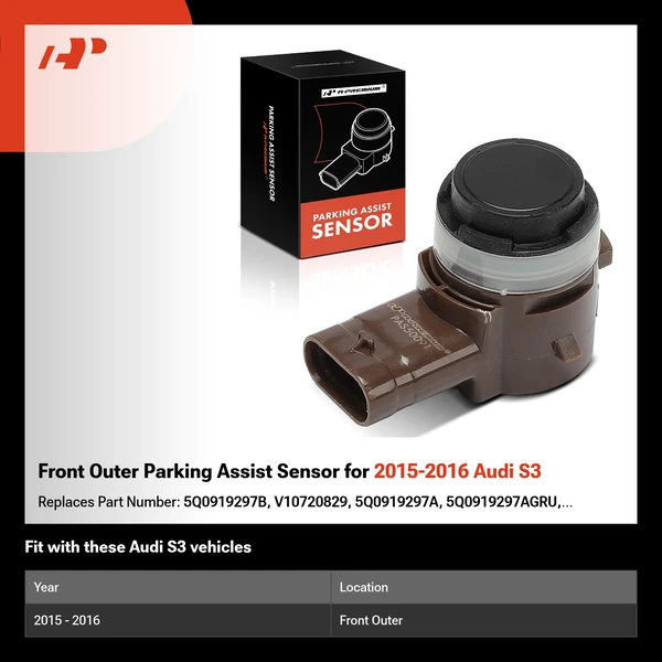 Front Outer Parking Assist Sensor for 2015-2016 Audi S3