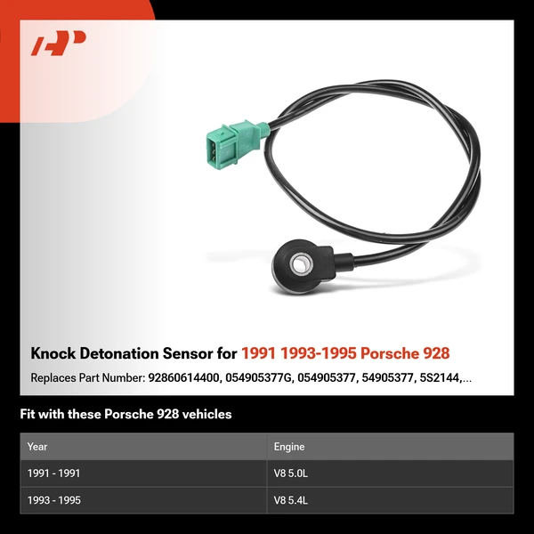 Knock Detonation Sensor for 1991 1993-1995 Porsche 928