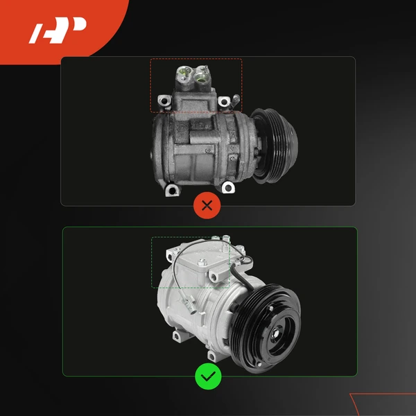 AC Compressor with Clutch with 4-Groove Pulley A-Premium APACC501