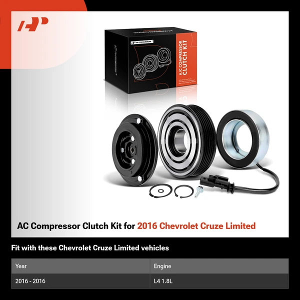 AC Compressor Clutch Kit for 2016 Chevrolet Cruze Limited
