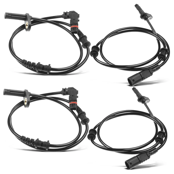 4 Pcs Front & Rear ABS Wheel Speed Sensor for Mercedes-Benz SL500 SL55 AMG SL550