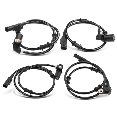 4 Pcs Front & Rear ABS Wheel Speed Sensor