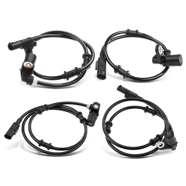 4 Pcs Front & Rear ABS Wheel Speed Sensor for Mercedes-Benz ML320 ML500 ML55 AMG