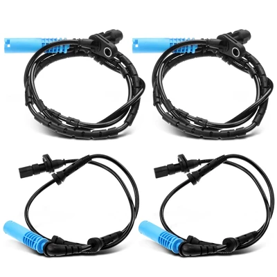 4 Pcs Front & Rear ABS Wheel Speed Sensor