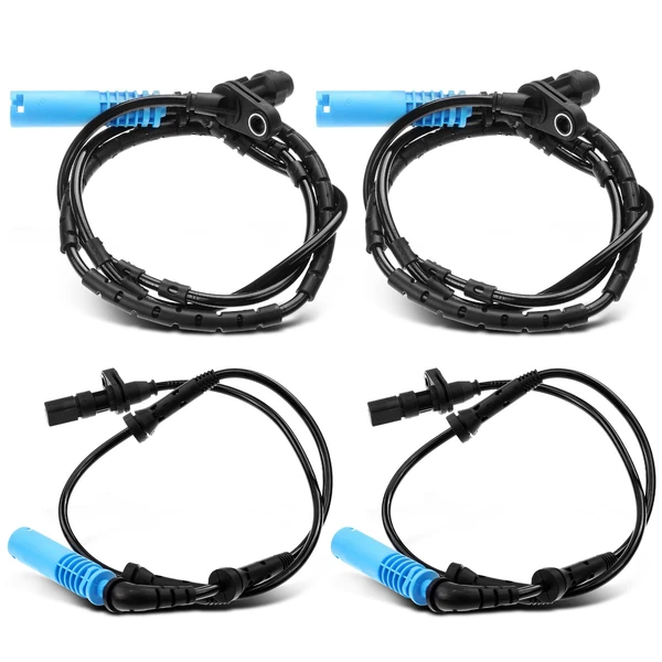 4 Pcs Front & Rear ABS Wheel Speed Sensor for 2001-2005 BMW 325xi