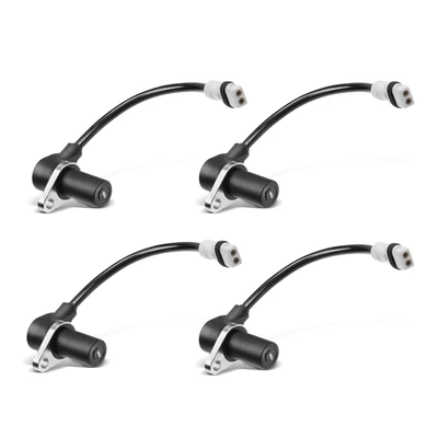 4 Pcs Front & Rear ABS Wheel Speed Sensor