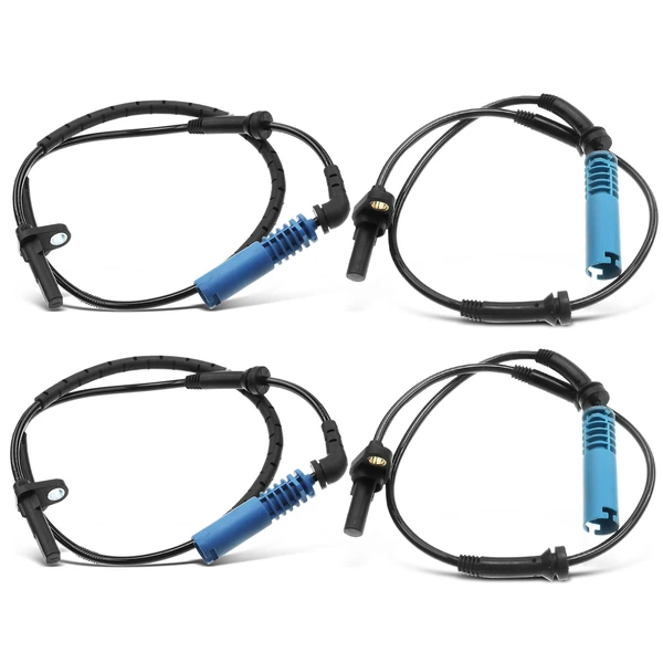 4 Pcs Front & Rear ABS Wheel Speed Sensor for 2004-2007 BMW 530i