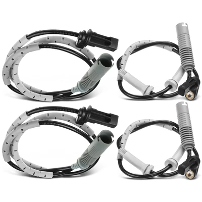 4 Pcs Front & Rear ABS Wheel Speed Sensor