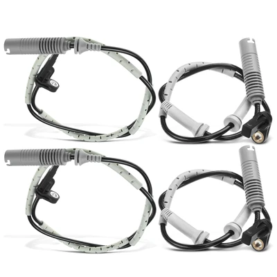 4 Pcs Front & Rear ABS Wheel Speed Sensor